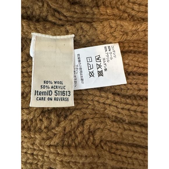 L.L.Bean Cardigan Sweater Women Small Cableknit Cozy Fisherman Outdoor Preppy - Picture 4 of 8